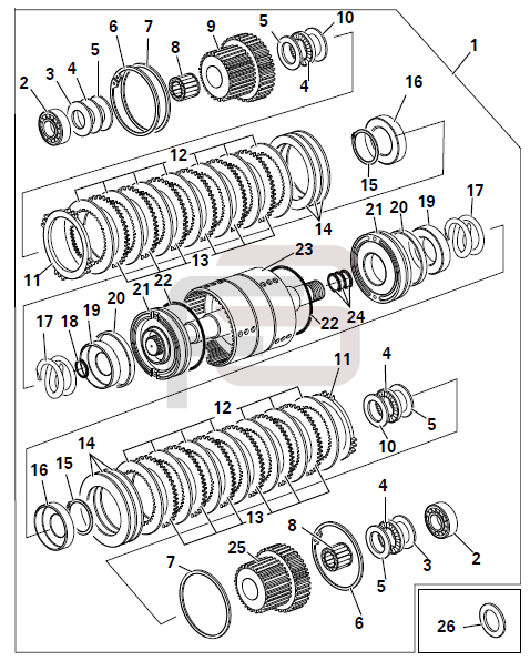 Skrzynia wozidło Thwaites